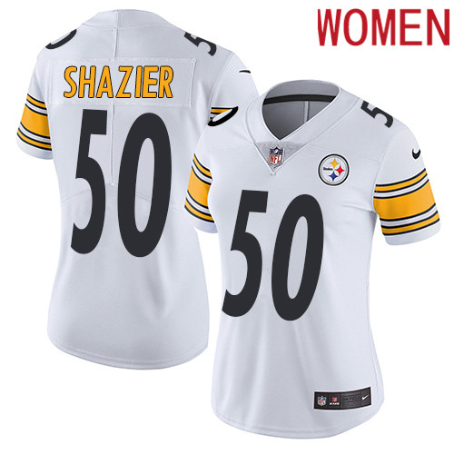 2019 Women Pittsburgh Steelers #50 Shazier white Nike Vapor Untouchable Limited NFL Jersey